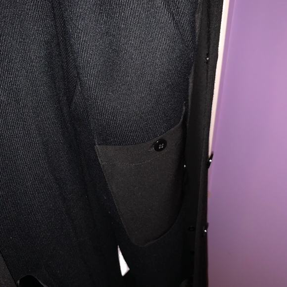 Black Dressy Coat with Removable Lining - Picture 5 of 7
